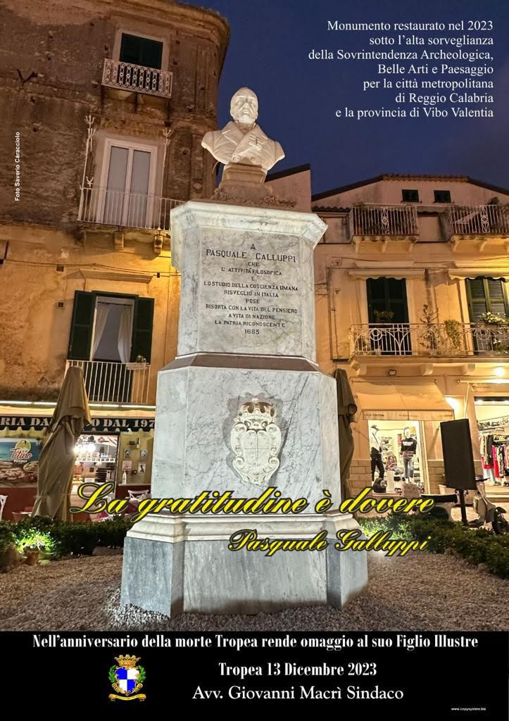 Pasquale Galluppi, monumento Tropea